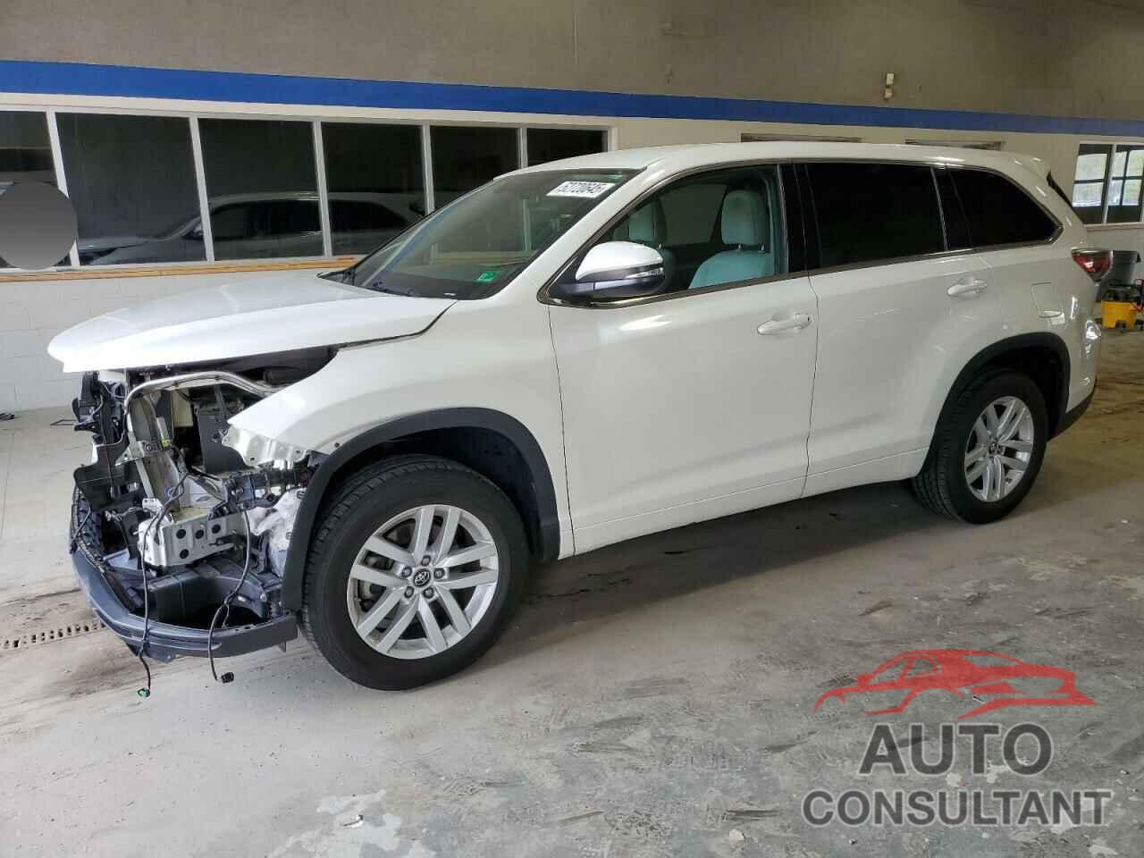 TOYOTA HIGHLANDER 2016 - 5TDZKRFH2GS180091