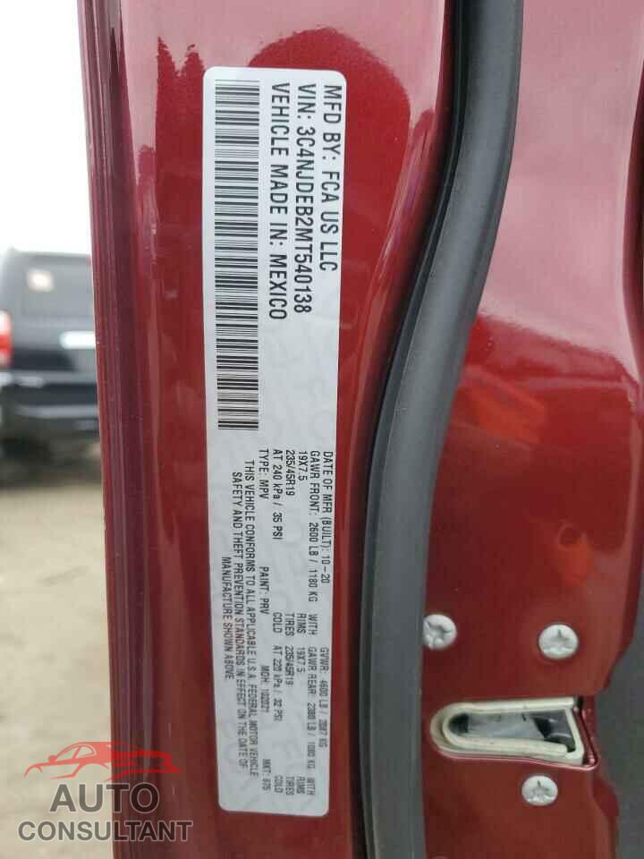JEEP COMPASS 2021 - 3C4NJDEB2MT540138