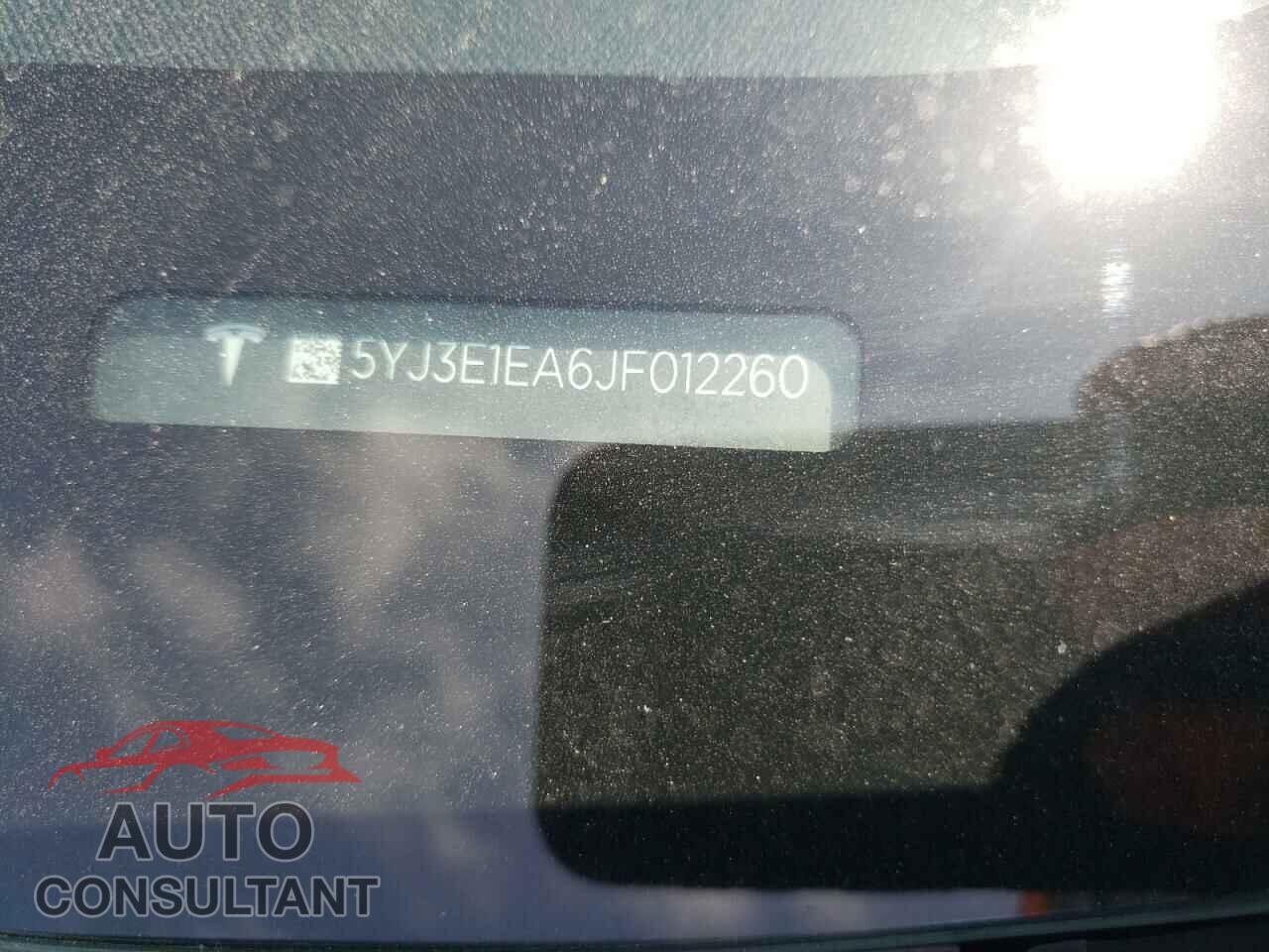 TESLA MODEL 3 2018 - 5YJ3E1EA6JF012260