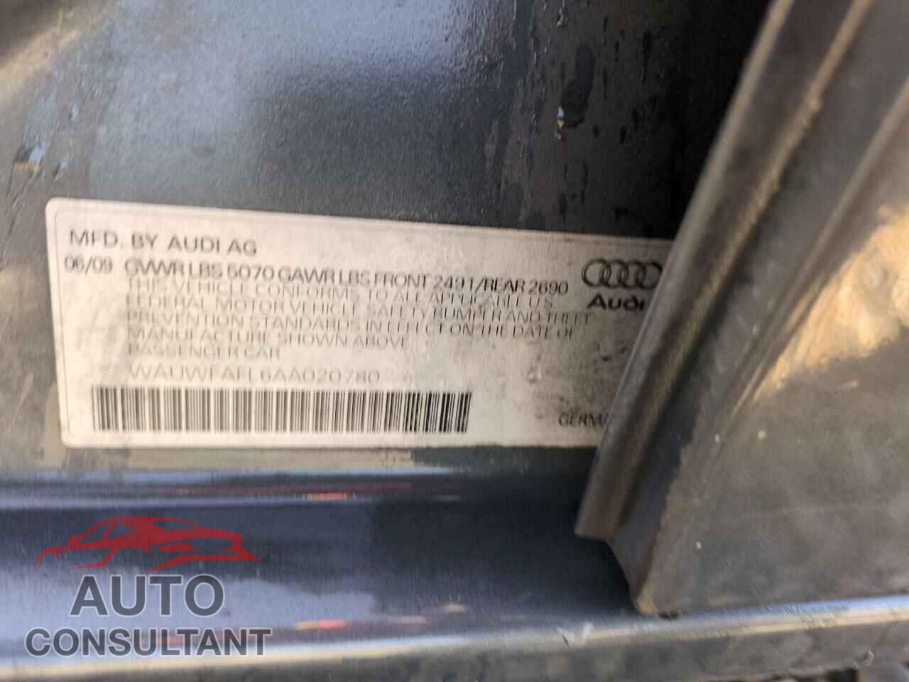 AUDI A4 2010 - WAUWFAFL6AA020780