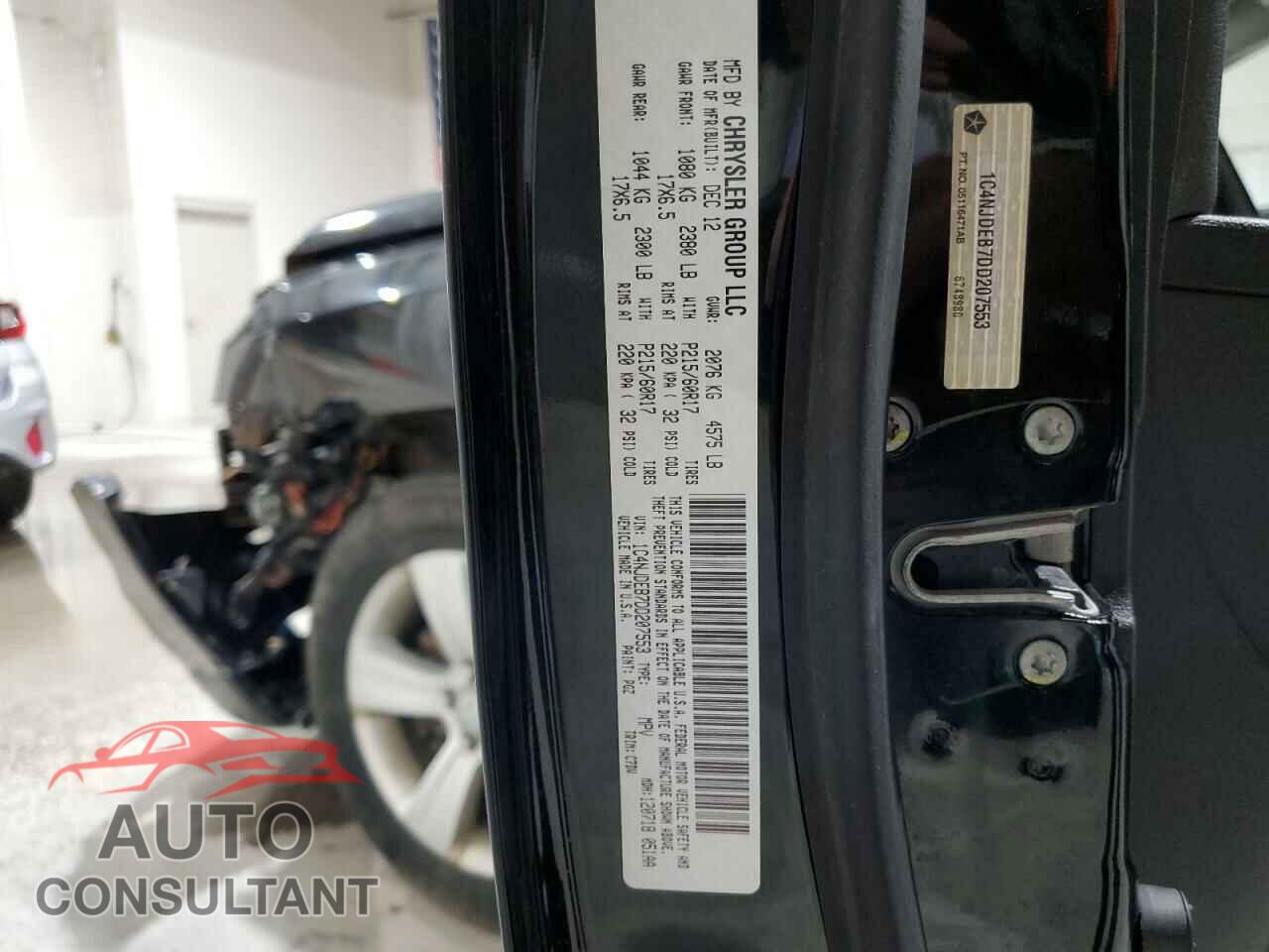 JEEP COMPASS 2013 - 1C4NJDEB7DD207553
