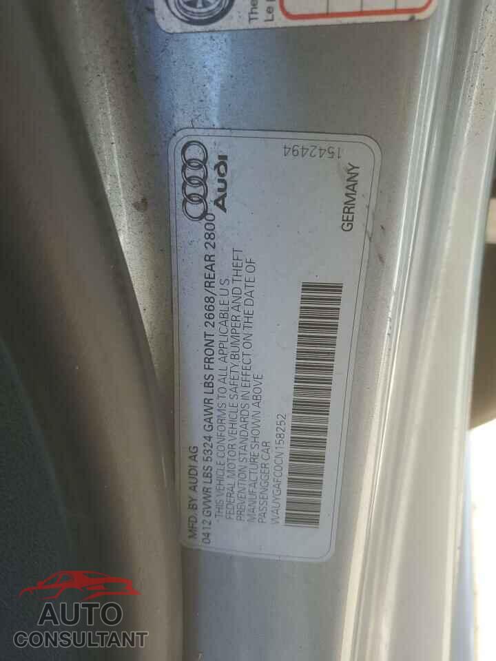 AUDI A7 2012 - WAUYGAFC0CN158252