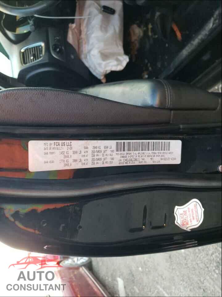 DODGE DURANGO 2020 - 1C4RDJDG6LC286111