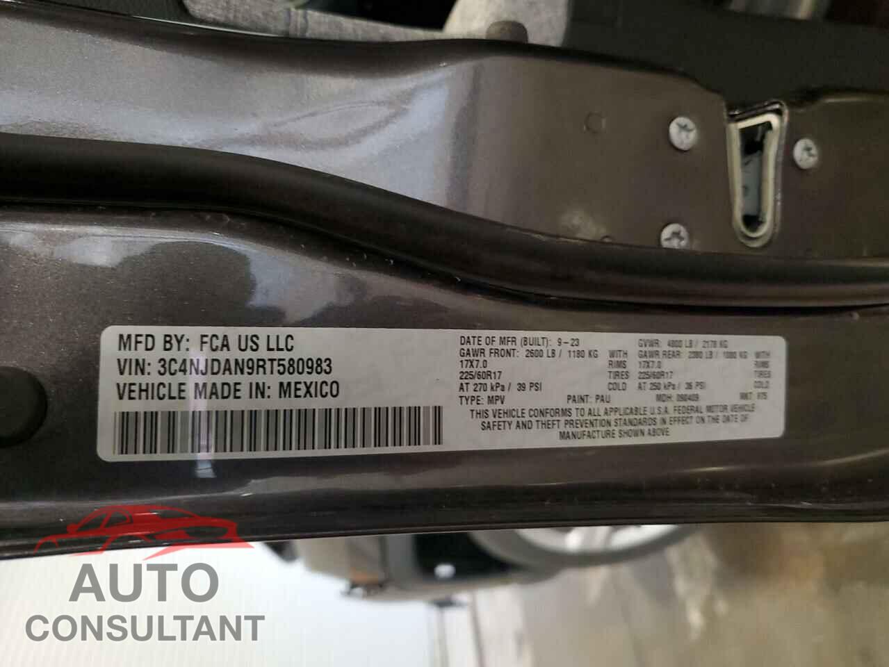 JEEP COMPASS 2024 - 3C4NJDAN9RT580983