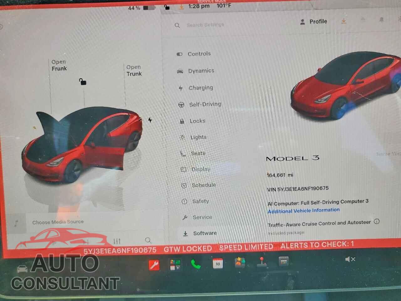 TESLA MODEL 3 2022 - 5YJ3E1EA6NF190675