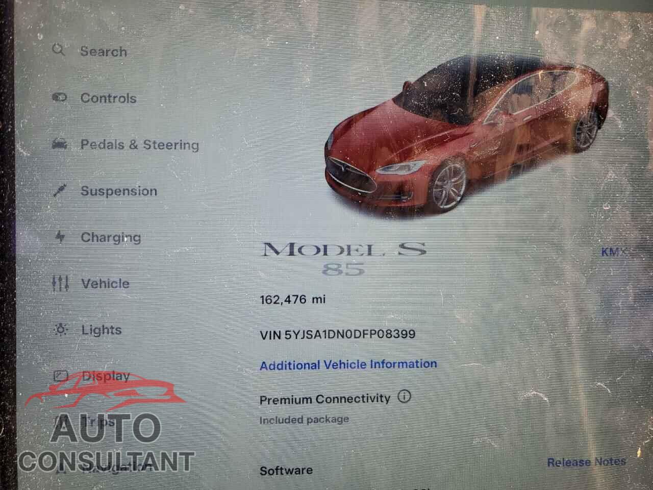 TESLA MODEL S 2013 - 5YJSA1DN0DFP08399