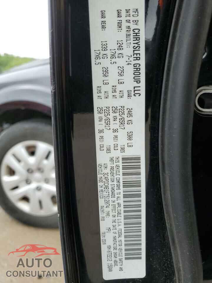 DODGE JOURNEY 2015 - 3C4PDCAB1FT512074