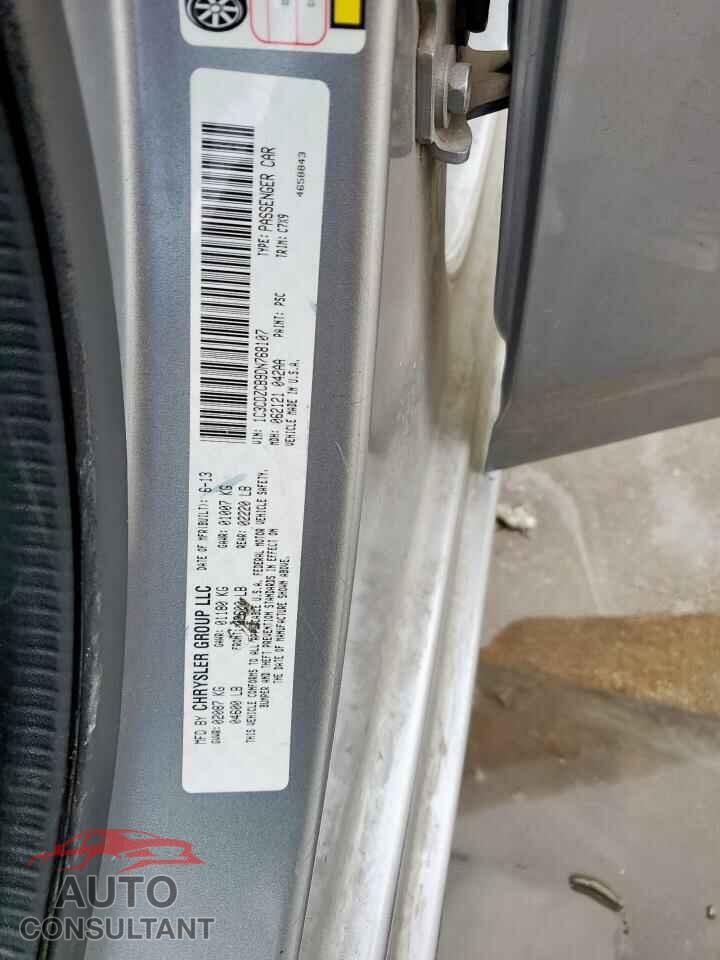 DODGE AVENGER 2013 - 1C3CDZCB9DN768107