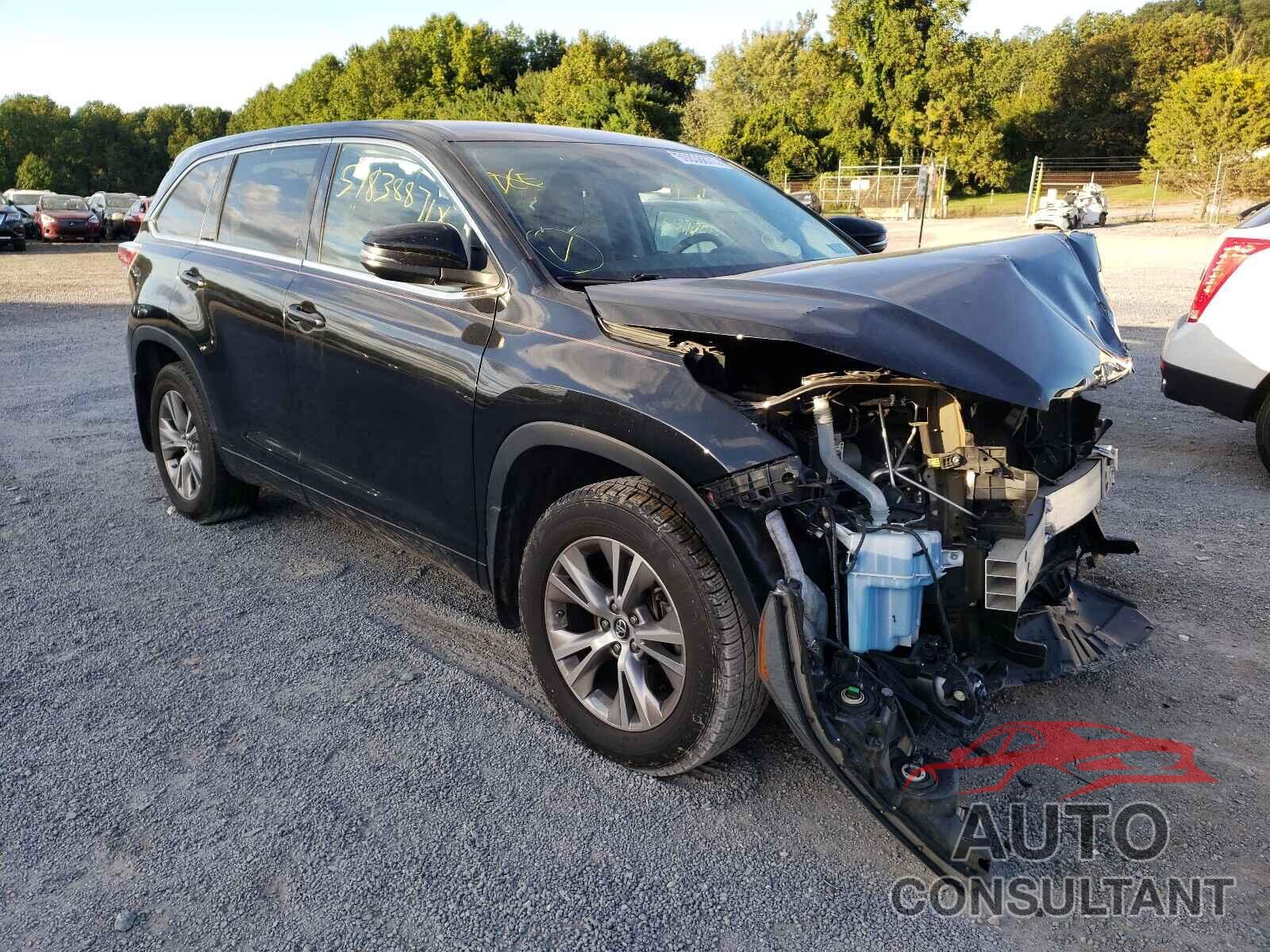 TOYOTA HIGHLANDER 2016 - 5TDBKRFH5GS298735
