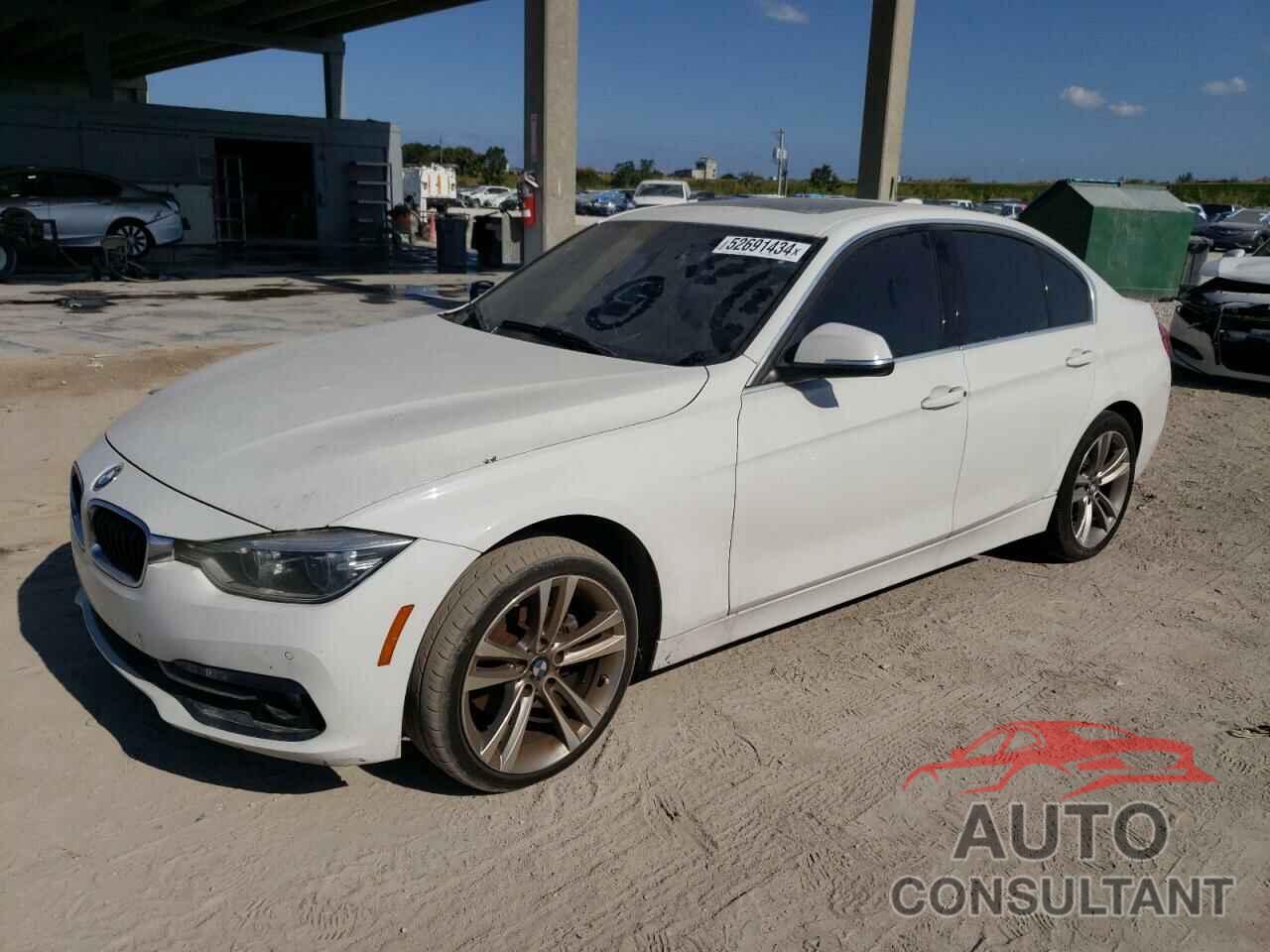 BMW 3 SERIES 2017 - WBA8B9G38HNU52808
