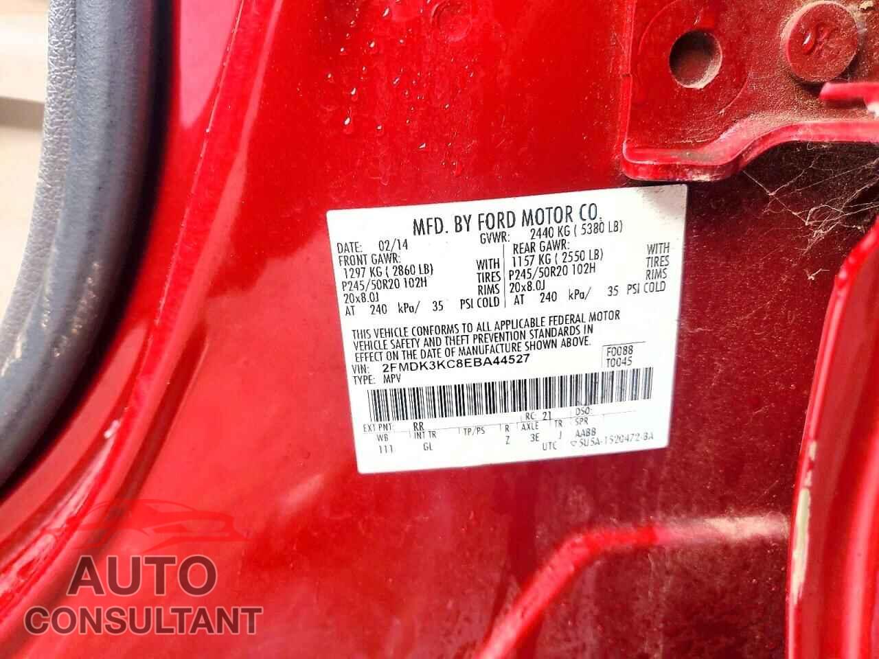FORD EDGE 2014 - 2FMDK3KC8EBA44527
