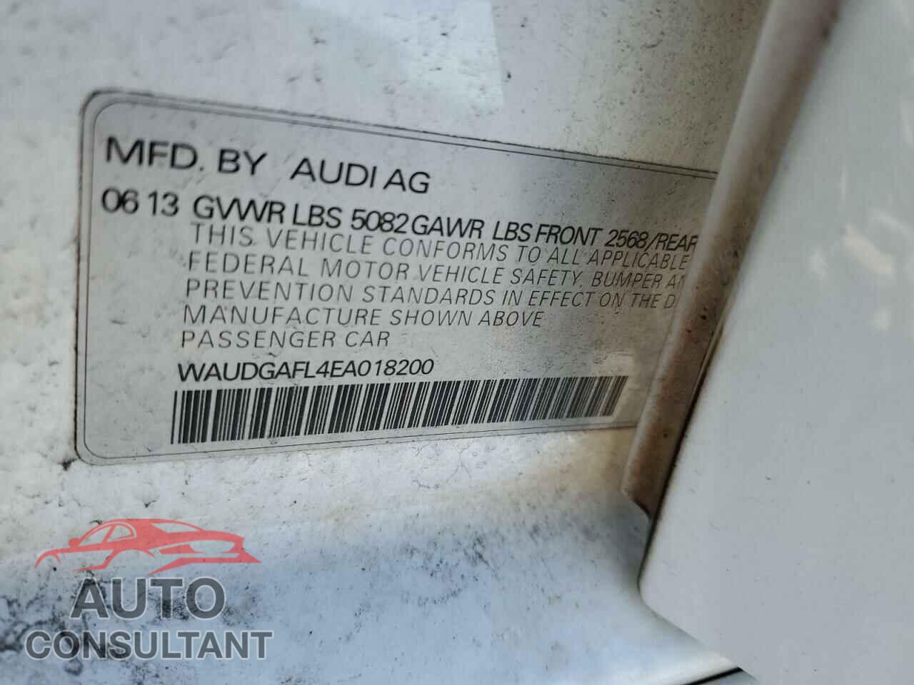 AUDI S4/RS4 2014 - WAUDGAFL4EA018200