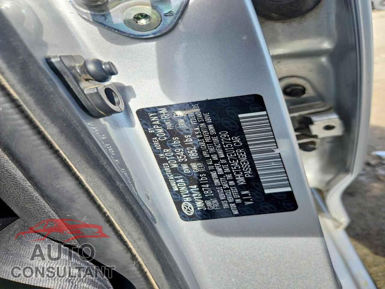 HYUNDAI ACCENT 2014 - KMHCT5AE7EU157290