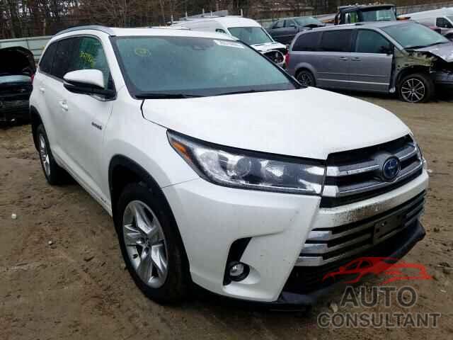 TOYOTA HIGHLANDER 2019 - 5TDDGRFH6KS076207