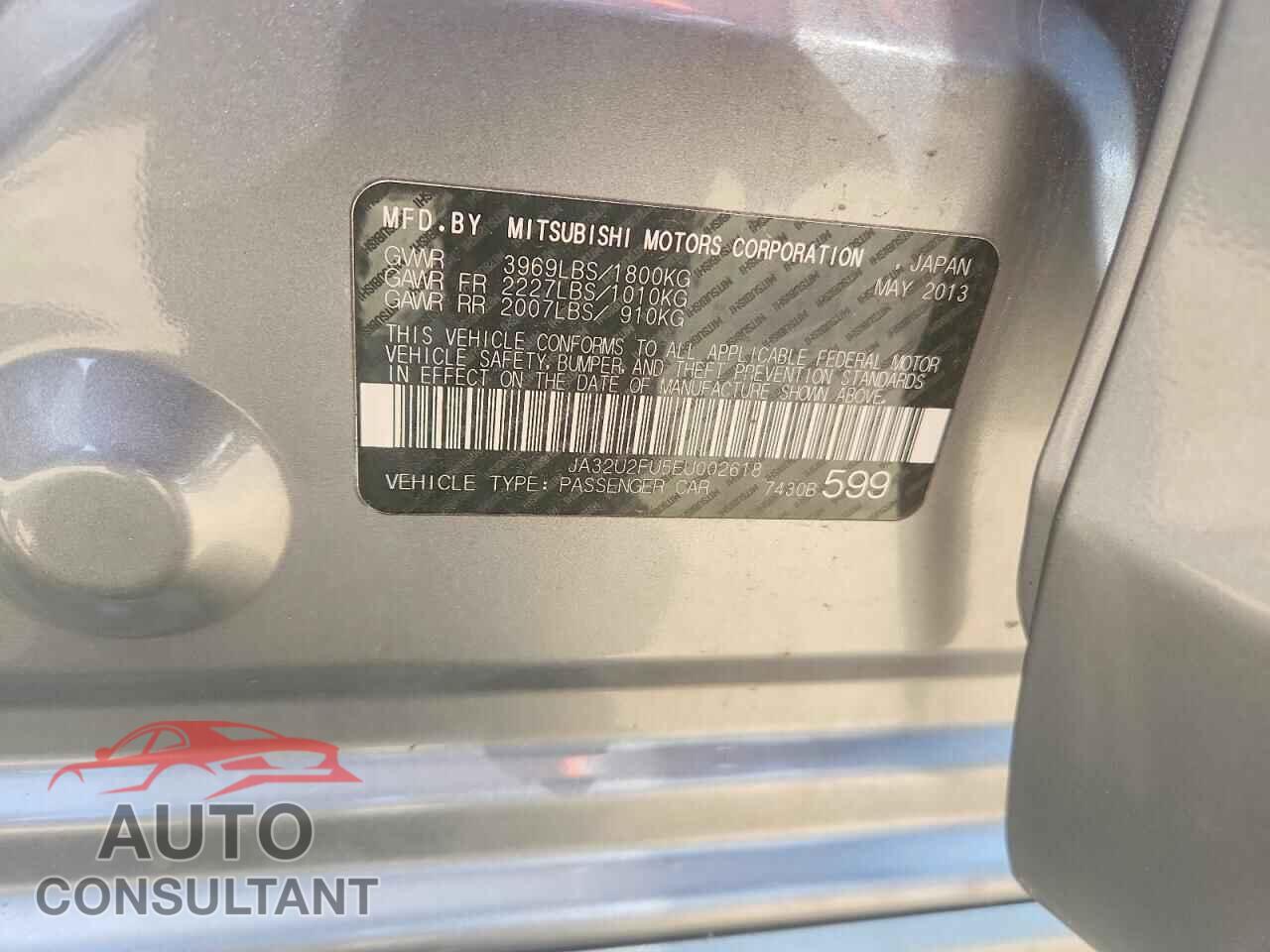 MITSUBISHI LANCER 2014 - JA32U2FU5EU002618