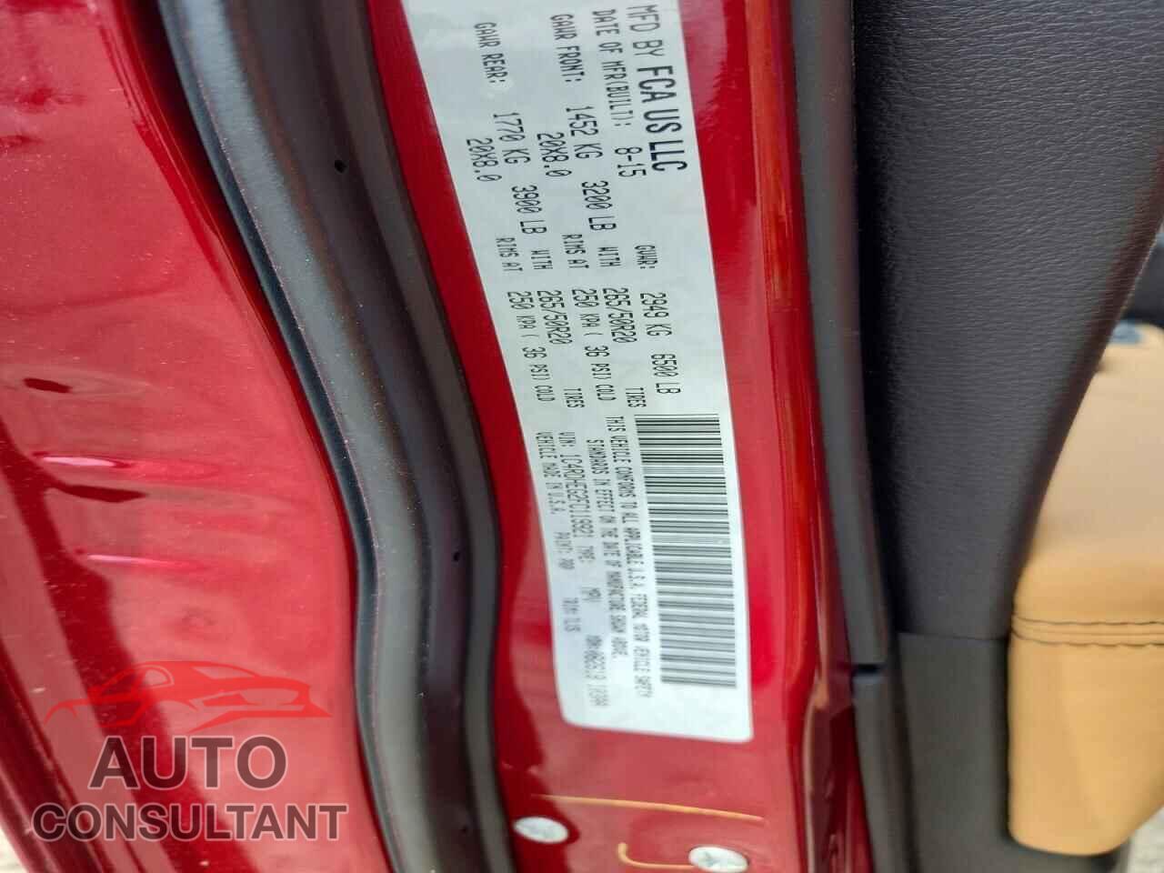 DODGE DURANGO 2015 - 1C4RDHEG2FC119921