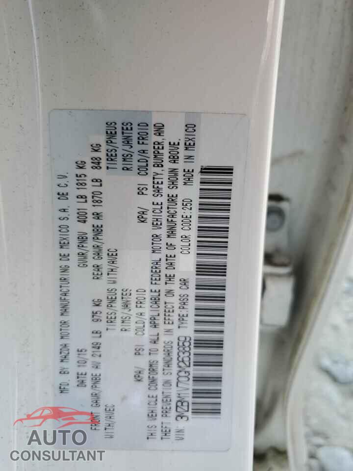 MAZDA 3 2016 - 3MZBM1V70GM263859
