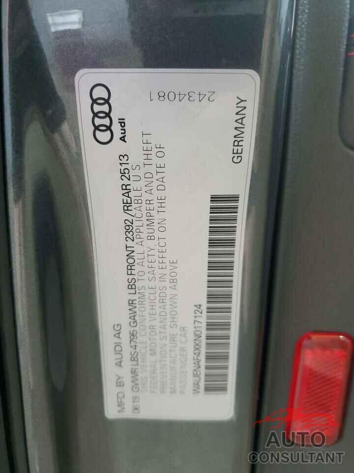 AUDI A4 2019 - WAUENAF4XKN017124