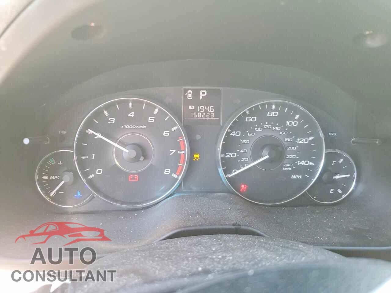 SUBARU OUTBACK 2012 - 4S4BRBAC8C3292322
