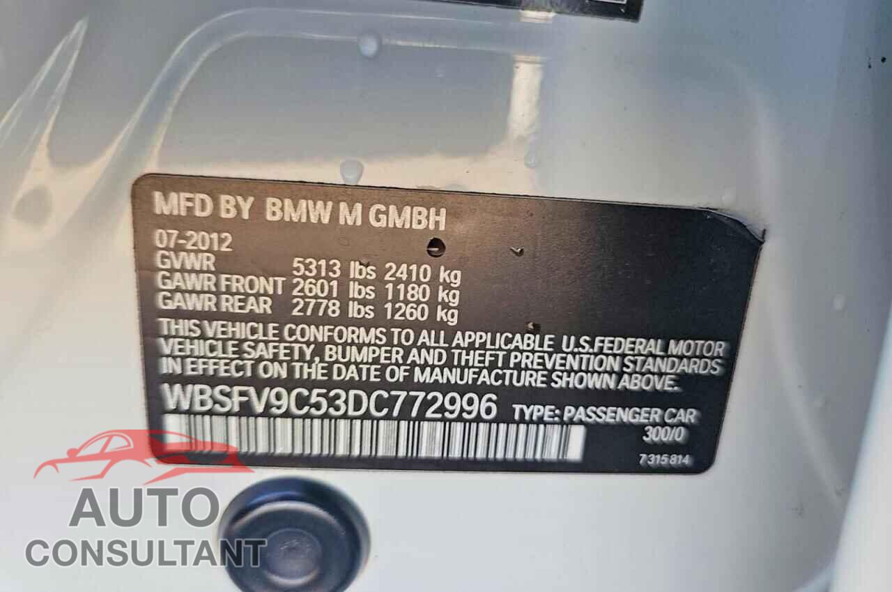 BMW M5 2013 - WBSFV9C53DC772996