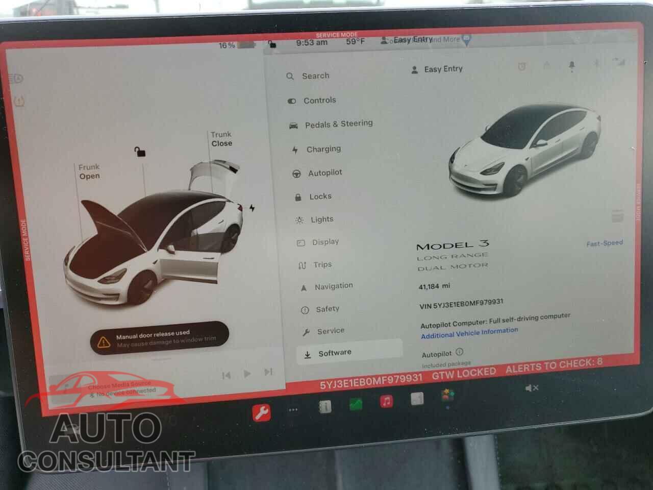 TESLA MODEL 3 2021 - 5YJ3E1EB0MF979931