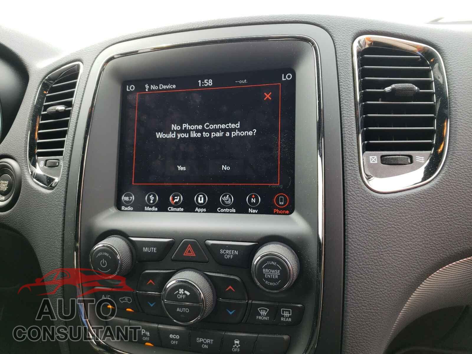 DODGE DURANGO 2019 - 1C4SDJCTXKC599502