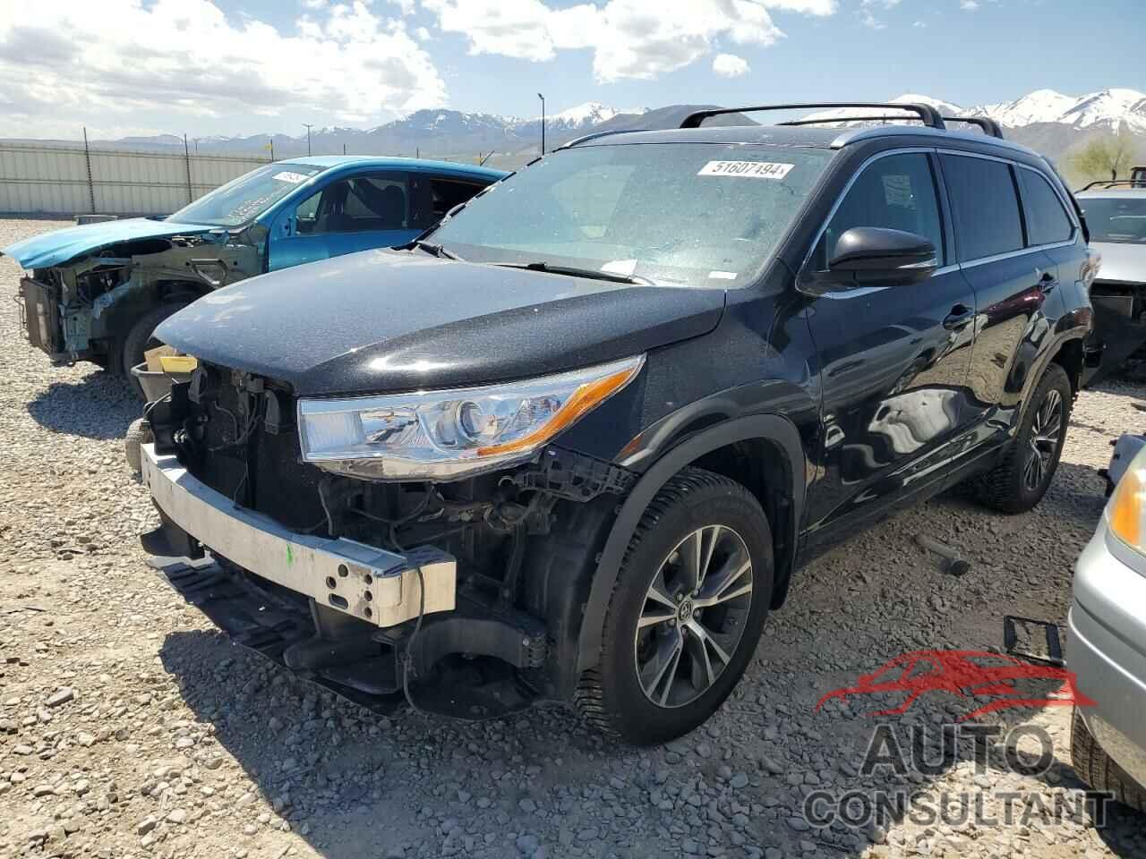 TOYOTA HIGHLANDER 2016 - 5TDJKRFH6GS241889