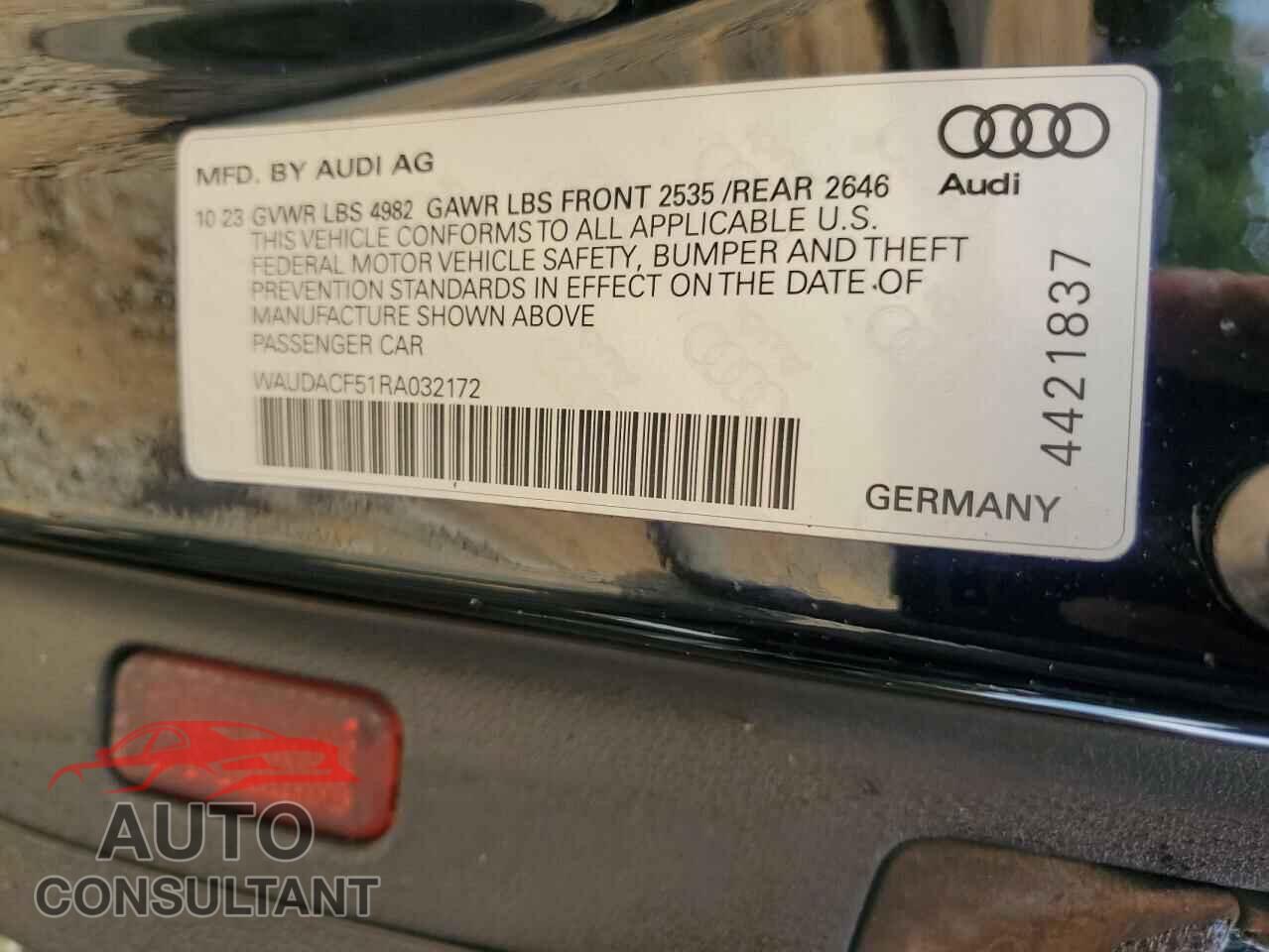 AUDI A5 2024 - WAUDACF51RA032172