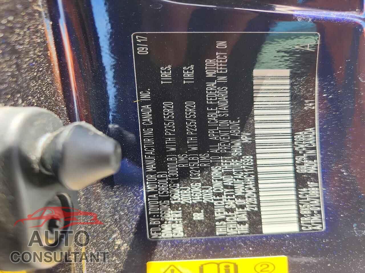 LEXUS RX350 2017 - 2T2BZMCA4HC117698