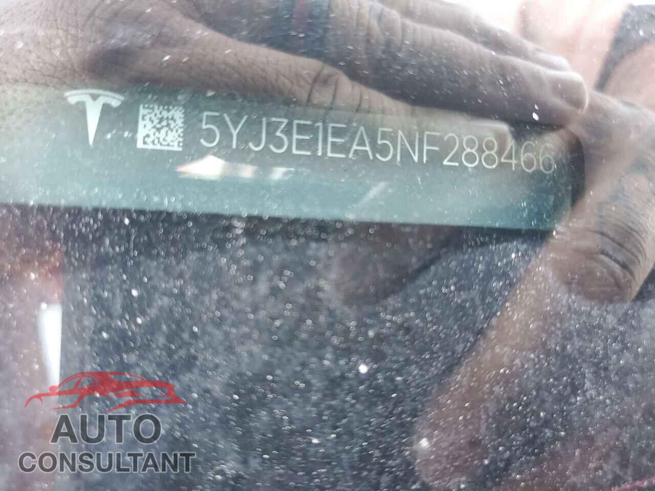 TESLA MODEL 3 2022 - 5YJ3E1EA5NF288466