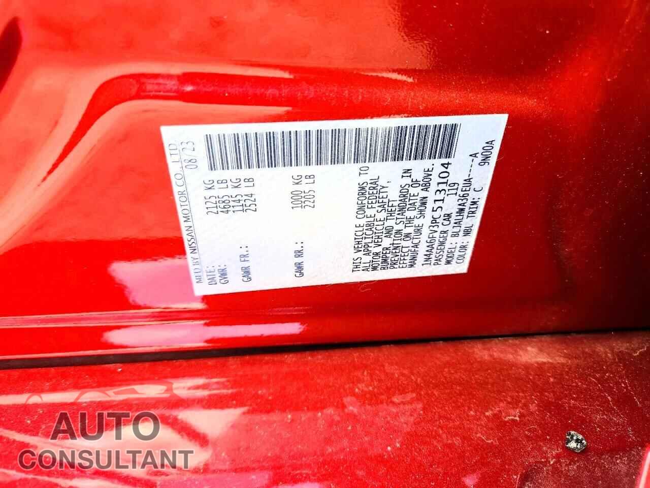 NISSAN MAXIMA 2023 - 1N4AA6FV3PC513104