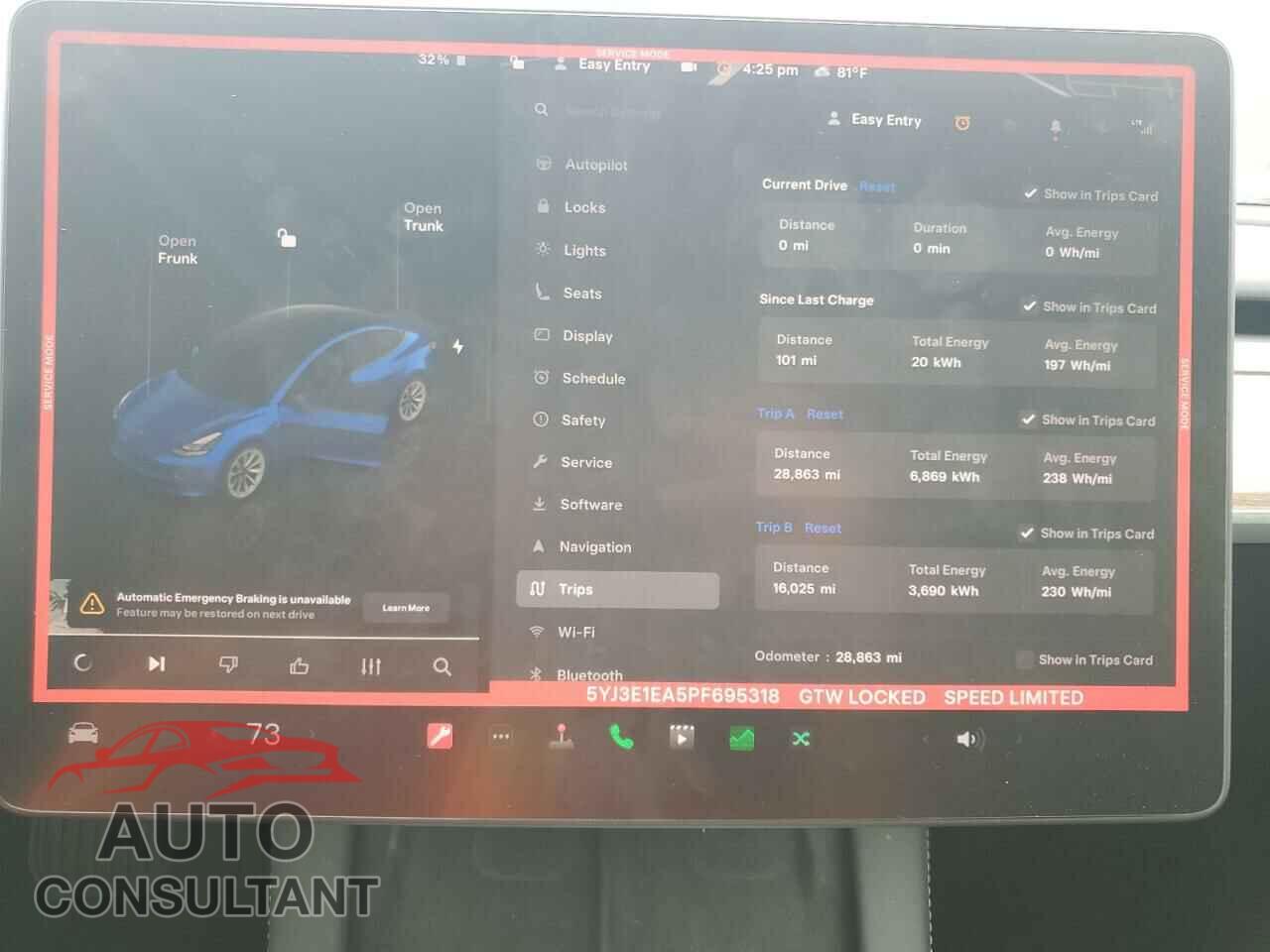 TESLA MODEL 3 2023 - 5YJ3E1EA5PF695318