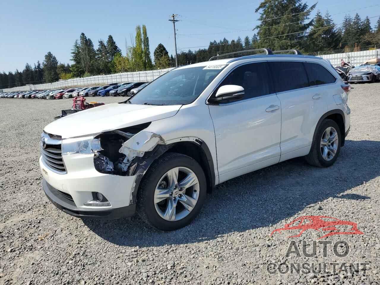 TOYOTA HIGHLANDER 2014 - 5TDDKRFH4ES014467