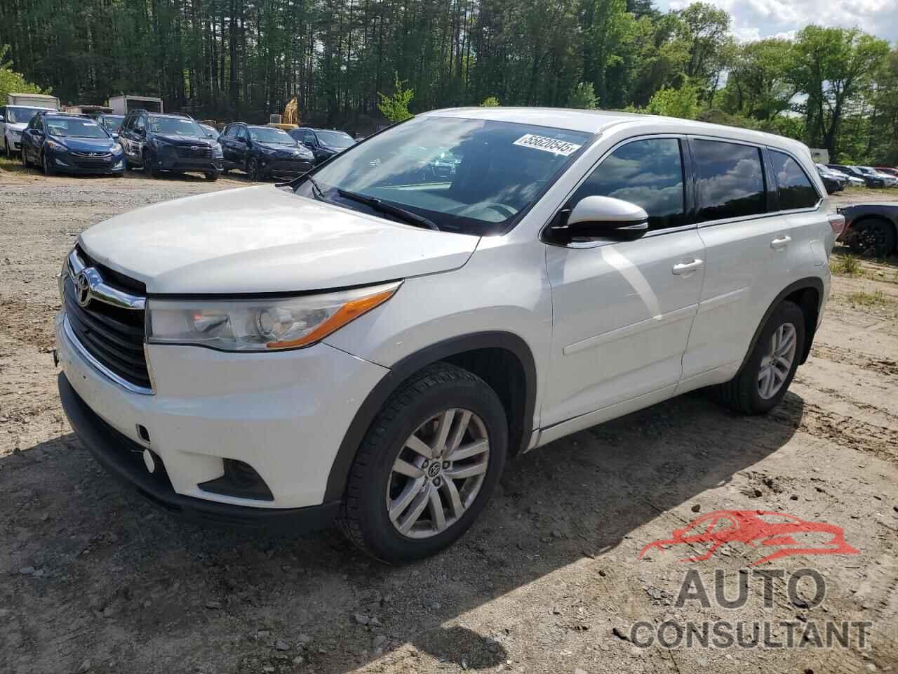 TOYOTA HIGHLANDER 2016 - 5TDBKRFH1GS307396