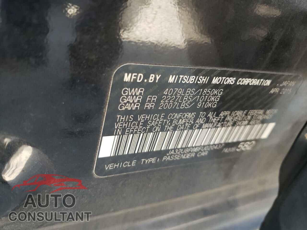 MITSUBISHI LANCER 2015 - JA32U8FW6FU020437