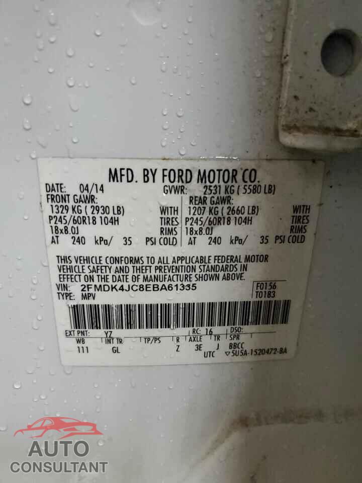 FORD EDGE 2014 - 2FMDK4JC8EBA61335