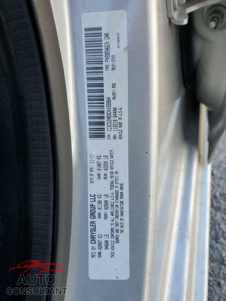 DODGE AVENGER 2012 - 1C3CDZAB3CN169964