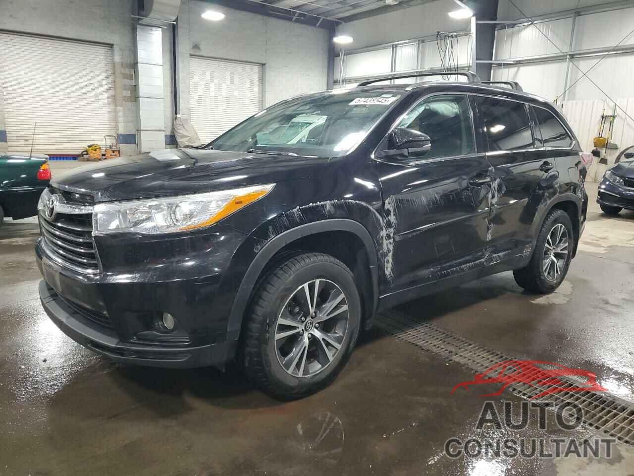 TOYOTA HIGHLANDER 2016 - 5TDJKRFHXGS320532