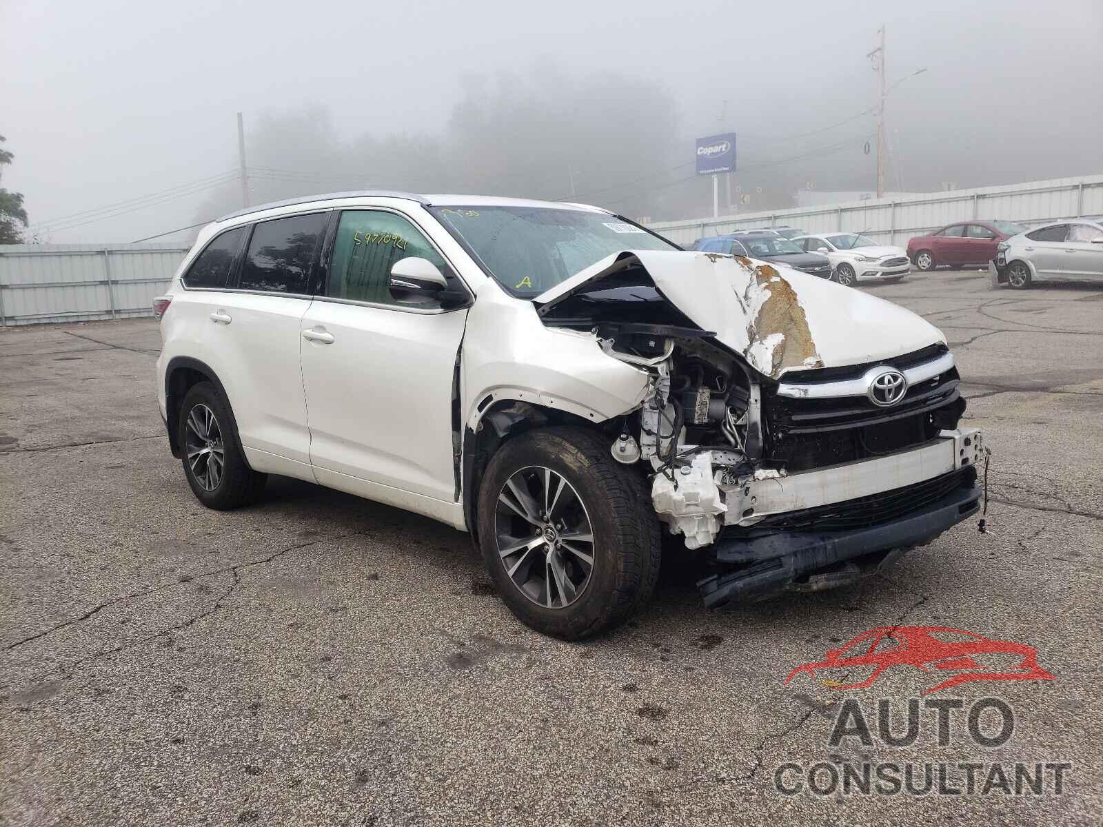TOYOTA HIGHLANDER 2016 - 5TDJKRFH4GS228400