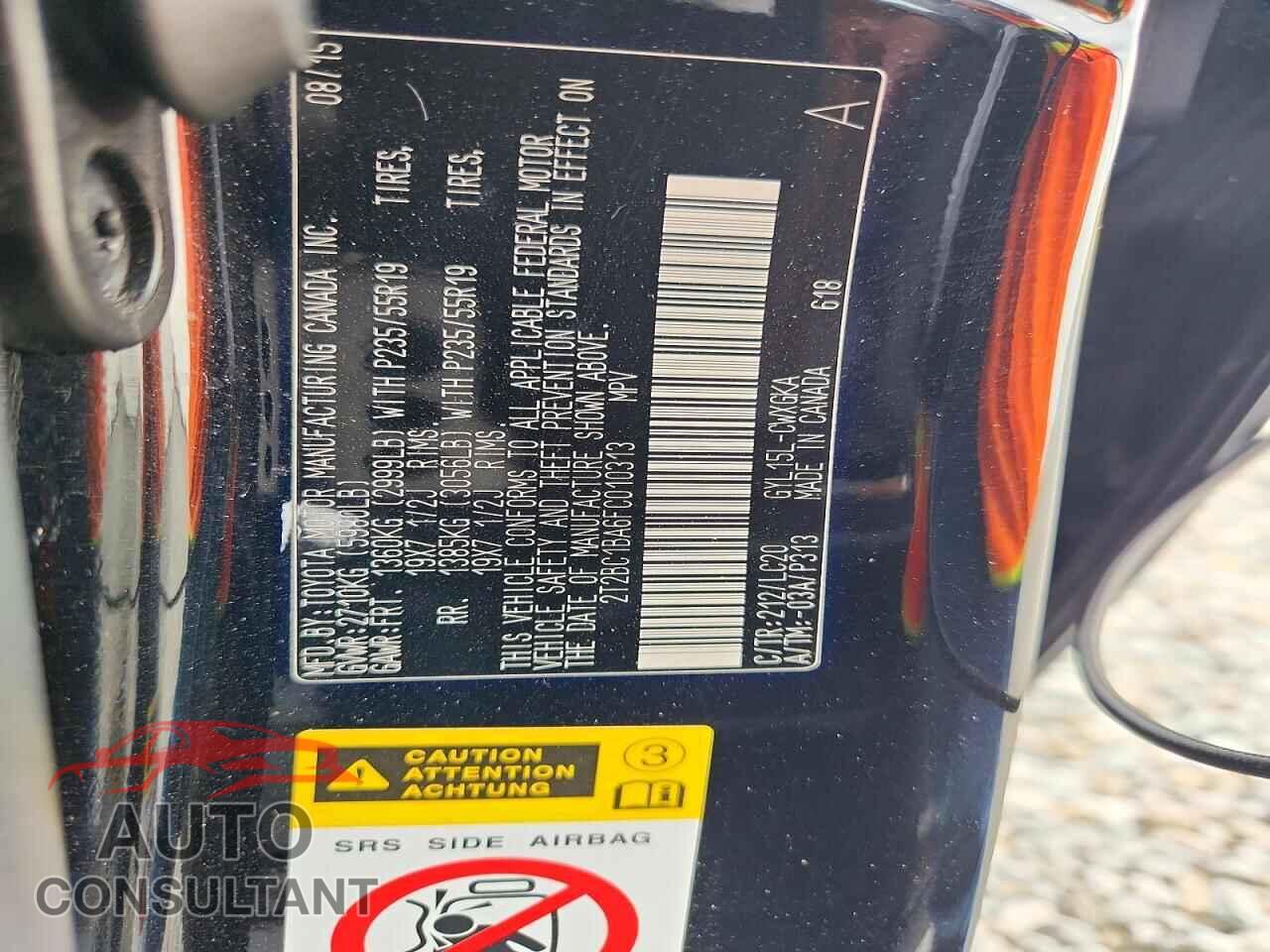 LEXUS RX450 2015 - 2T2BC1BA6FC010313