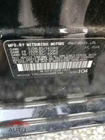 MITSUBISHI MIRAGE 2018 - ML32F3FJ7JHF15515
