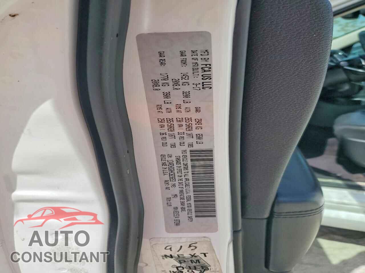 DODGE DURANGO 2017 - 1C4RDHDG0HC823653