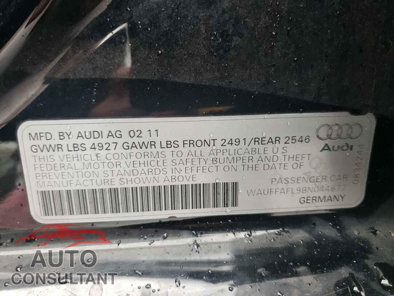 AUDI A4 2011 - WAUFFAFL9BN044677