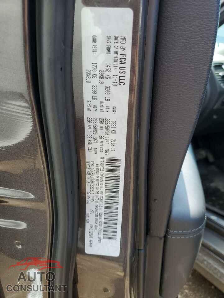 DODGE DURANGO 2019 - 1C4SDJCT8KC622811