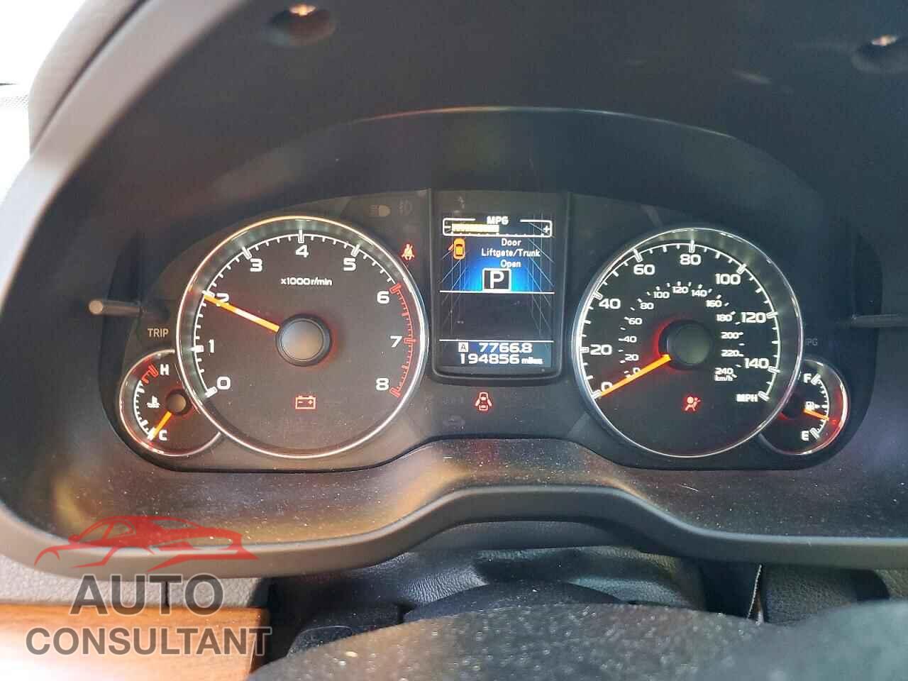 SUBARU OUTBACK 2014 - 4S4BRBLC8E3267548