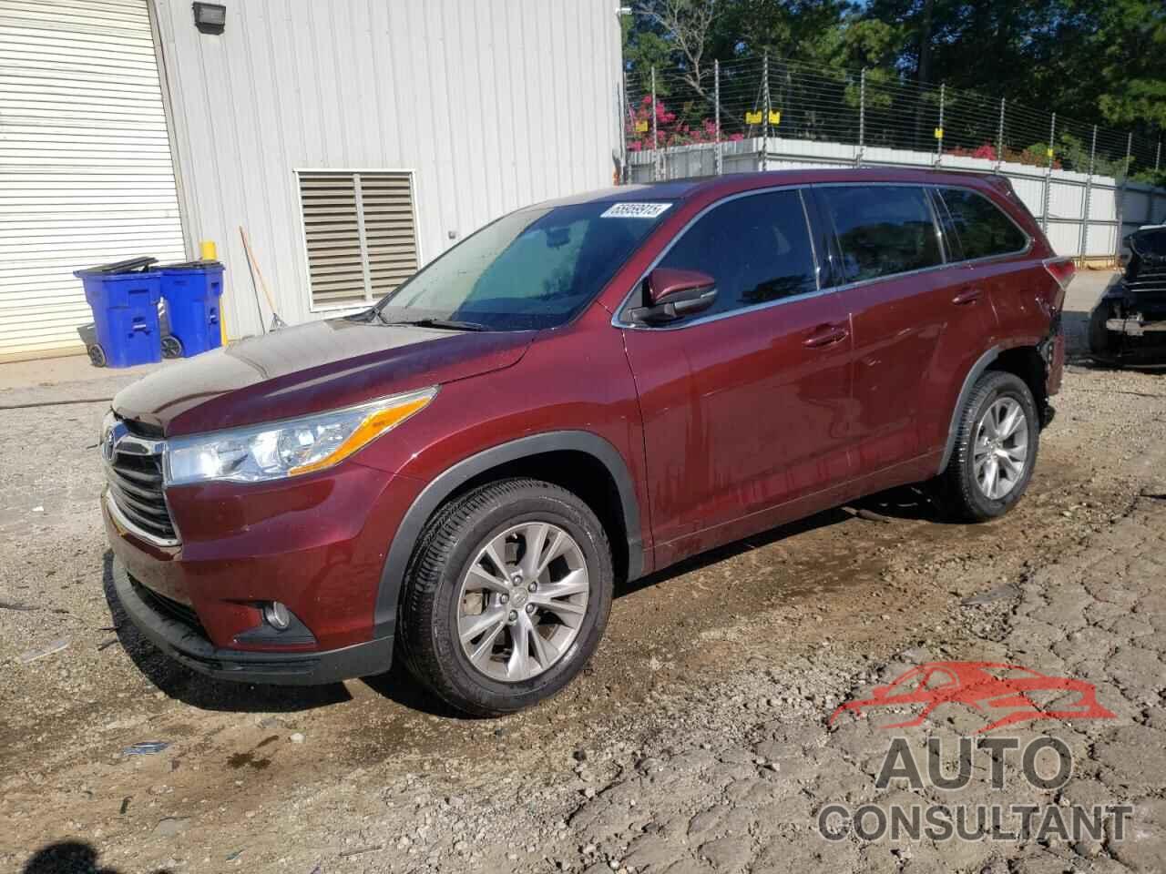 TOYOTA HIGHLANDER 2014 - 5TDZKRFH1ES025206
