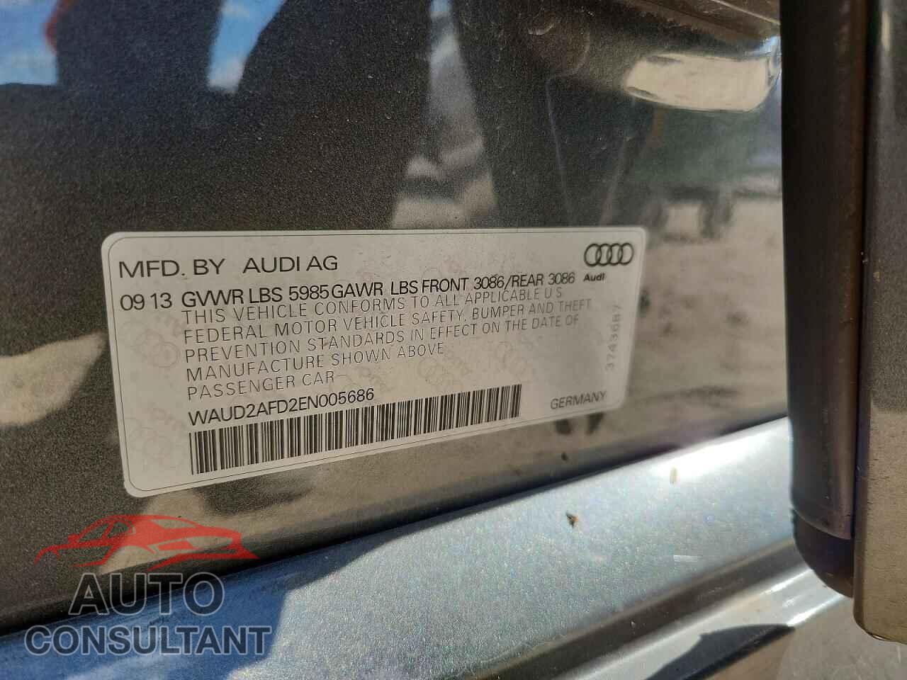 AUDI S8 2014 - WAUD2AFD2EN005686