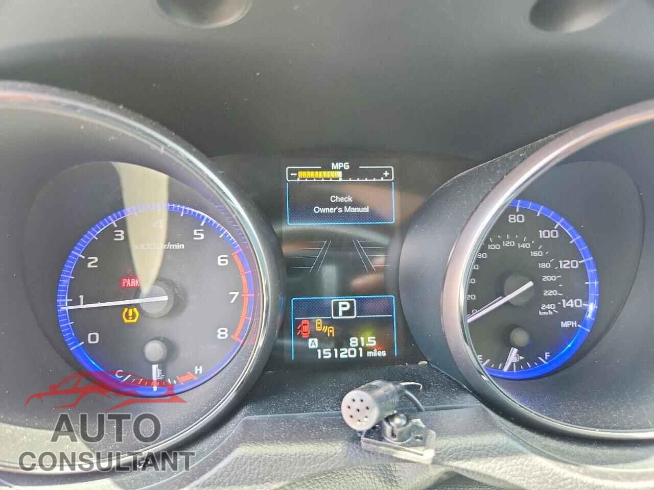 SUBARU OUTBACK 2016 - 4S4BSBHC0G3246578