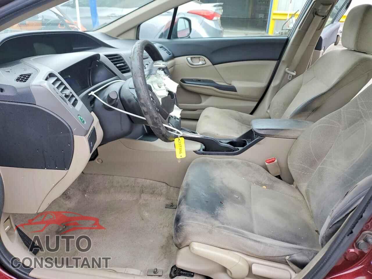 HONDA CIVIC 2012 - 19XFB2F52CE345660