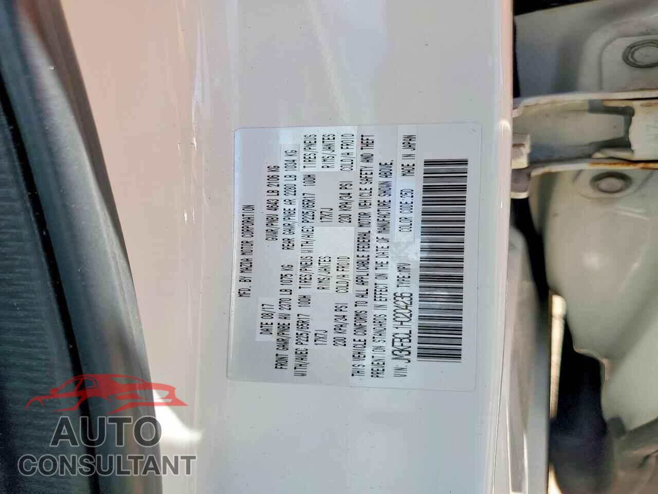 MAZDA CX-5 2017 - JM3KFBCL1H0204236